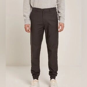 Frank and Oak Cordova Black Twill Jogger Elastic 31”x32” Men’s Pants